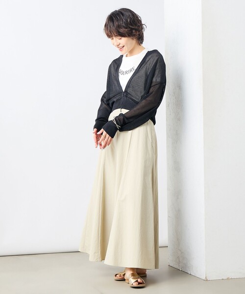 NOLLEY’S Sophi（ノーリーズソフィ）の「高機能 タスランフレアロングスカート（スカート・レディース・ホワイト/ベージュ/ライトグリーン・34/36/38）」の22枚目の写真