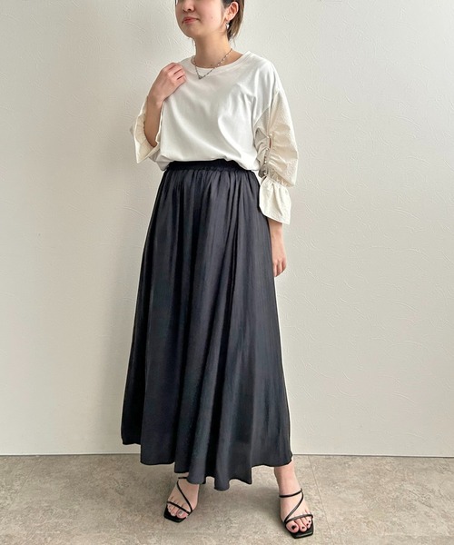 LHELBIE(レルビエ)の「割線フレアスカート(スカート・レディース・ブルー/パープル/ブラック・M)」の21枚目の写真