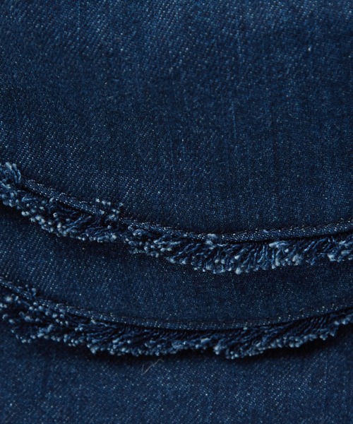 Ampersand(アンパサンド)の「【Ampersand / アンパサンド】Denim frilr bag ME-24006/デニムフリルバッグ/デニム/フリル【WEB限定】(ショルダーバッグ・レディース・ライトブルー/ネイビー・フリー)」の8枚目の写真