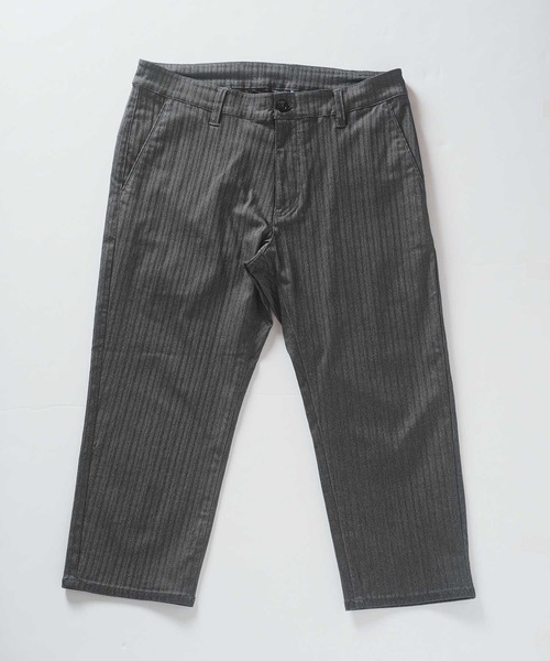 UNION STATION（ユニオンステーション）の「クロップド ハイパーストレッチヘリンボンパンツ（その他パンツ・メンズ・ブラック/サックスブルー/チャコールグレー/ホワイト/ライトグレー・S/M/L/LL）」の3枚目の写真