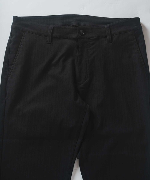 UNION STATION（ユニオンステーション）の「クロップド ハイパーストレッチヘリンボンパンツ（その他パンツ・メンズ・ブラック/サックスブルー/チャコールグレー/ホワイト/ライトグレー・S/M/L/LL）」の9枚目の写真