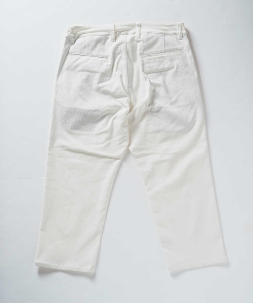 UNION STATION（ユニオンステーション）の「クロップド ハイパーストレッチヘリンボンパンツ（その他パンツ・メンズ・ブラック/サックスブルー/チャコールグレー/ホワイト/ライトグレー・S/M/L/LL）」の7枚目の写真