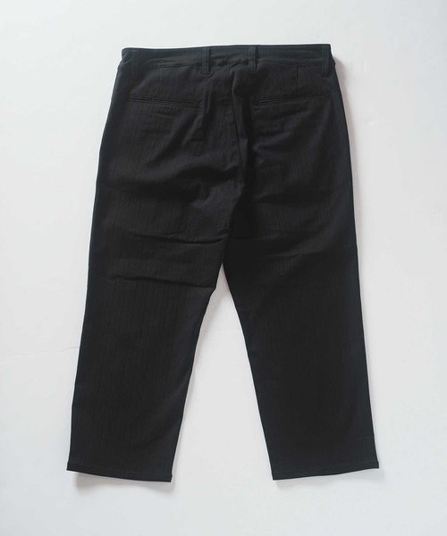 UNION STATION（ユニオンステーション）の「クロップド ハイパーストレッチヘリンボンパンツ（その他パンツ・メンズ・ブラック/サックスブルー/チャコールグレー/ホワイト/ライトグレー・S/M/L/LL）」の11枚目の写真