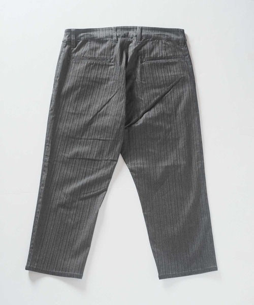 UNION STATION（ユニオンステーション）の「クロップド ハイパーストレッチヘリンボンパンツ（その他パンツ・メンズ・ブラック/サックスブルー/チャコールグレー/ホワイト/ライトグレー・S/M/L/LL）」の12枚目の写真