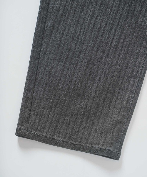 UNION STATION（ユニオンステーション）の「クロップド ハイパーストレッチヘリンボンパンツ（その他パンツ・メンズ・ブラック/サックスブルー/チャコールグレー/ホワイト/ライトグレー・S/M/L/LL）」の16枚目の写真