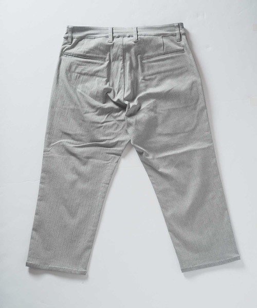 UNION STATION（ユニオンステーション）の「クロップド ハイパーストレッチヘリンボンパンツ（その他パンツ・メンズ・ブラック/サックスブルー/チャコールグレー/ホワイト/ライトグレー・S/M/L/LL）」の18枚目の写真