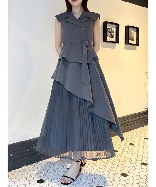 ♡　dazzlin ワンピース dazzlin ワンピース 「WEB限定カラーあり」ダブルフリルフラワー