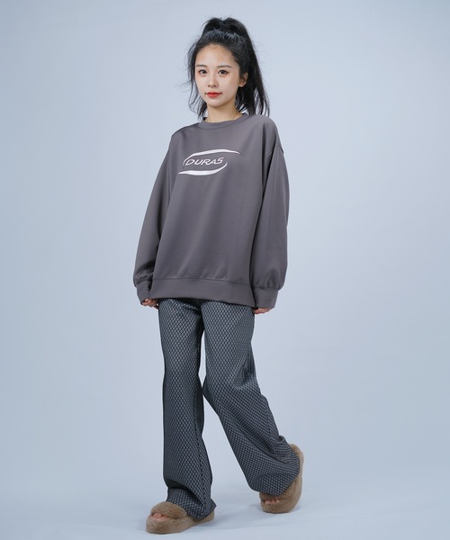 DURAS（デュラス）の「ロゴスウェットプルオーバー（スウェット・レディース・オフホワイト/チャコール/オレンジ・MEDIUM/SMALL）」の22枚目の写真