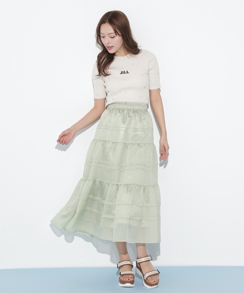 HARE イソザイティアード、ドッキングシアー　スカート2点 JUNOAH｜シアープリーツティアードスカート | Rakuten Fashion