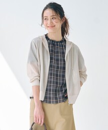 J.PRESS（ジェイプレス）の「【WEB限定カラーあり・洗える】SHEER LIGHT KNIT ラメ パーカー（パーカー）」