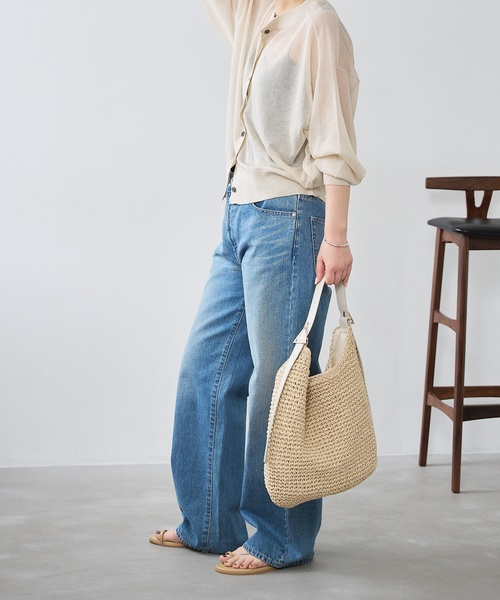 LE TALON（ルタロン）の「LE TALON TRIANGLE SUMMERバッグ（トートバッグ・レディース・アイボリー/ブラック・FREE）」の5枚目の写真