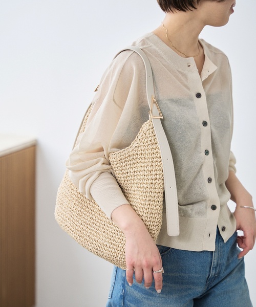 LE TALON（ルタロン）の「LE TALON TRIANGLE SUMMERバッグ（トートバッグ・レディース・アイボリー/ブラック・FREE）」の6枚目の写真