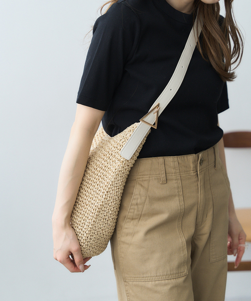 LE TALON（ルタロン）の「LE TALON TRIANGLE SUMMERバッグ（トートバッグ・レディース・アイボリー/ブラック・FREE）」の8枚目の写真