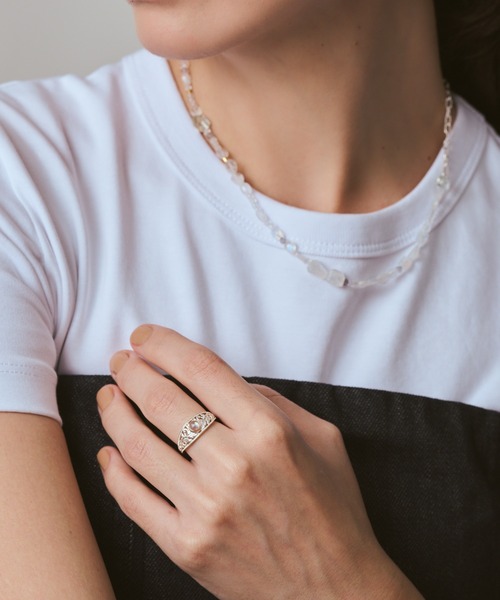 agete シルバー10 kリング ラブラドライト装飾 シルバーラブラドライトリング | アガット(agete) | マルイ