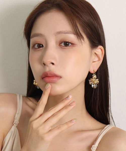 セール】【金属アレルギー対応】 メタル×クリア ボリューム ボール