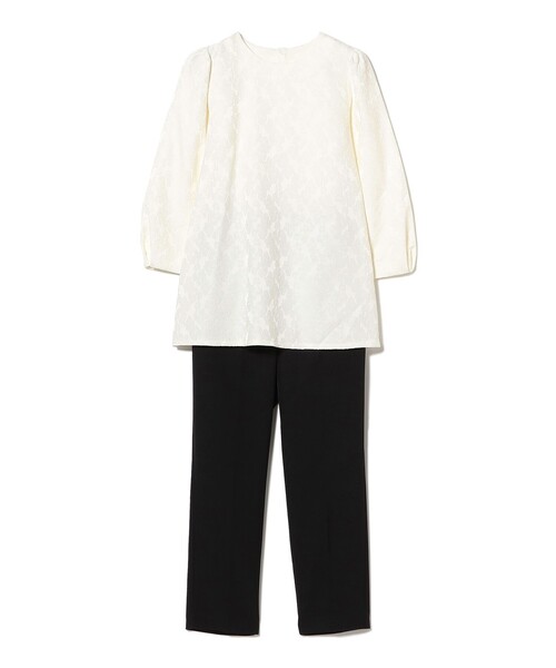 B:MING by BEAMS（ビーミングバイビームス）の「【セットアイテム】ジャカード プルオーバー × パンツ セット（S～M）（スーツセット・レディース・ホワイト系その他5/ブラック・SMALL/MEDIUM）」の11枚目の写真