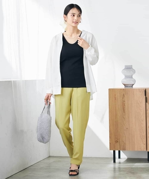 a.v.v(アーヴェヴェ)の「バックフレアシアーパーカー(パーカー・レディース・チャコールグレー/ネイビー/ホワイト・34/36/40/38/42)」の15枚目の写真