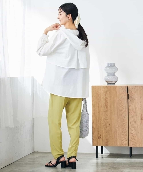 a.v.v(アーヴェヴェ)の「バックフレアシアーパーカー(パーカー・レディース・チャコールグレー/ネイビー/ホワイト・34/36/40/38/42)」の18枚目の写真