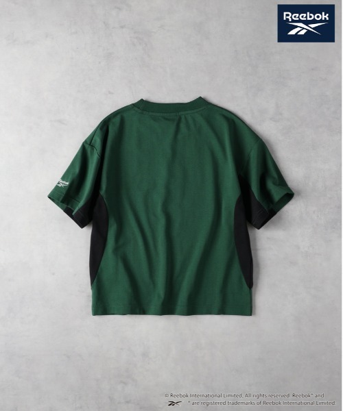 Right-on(ライトオン)の「【Reebok】【Reebok】配色切り替えTシャツ(Tシャツ/カットソー・キッズ・ブラック/ホワイト/グリーン・140/150/160/130)」の8枚目の写真