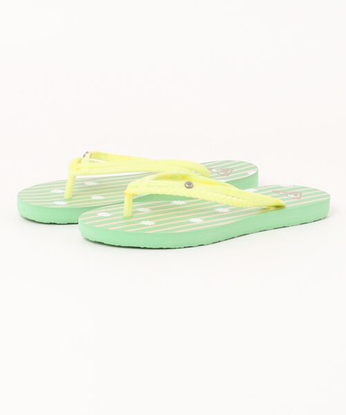 ROXY(ロキシー)の「ROXY ロキシー IN THE SUN レディースビーチサンダル(インザサン) RSD251209(サンダル・レディース・ブラック/グリーン系その他・23.0cm/24.0cm/25.0cm)」の2枚目の写真