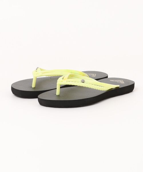 ROXY(ロキシー)の「ROXY ロキシー IN THE SUN レディースビーチサンダル(インザサン) RSD251209(サンダル・レディース・ブラック/グリーン系その他・23.0cm/24.0cm/25.0cm)」の1枚目の写真