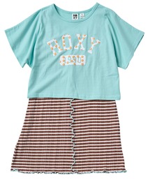ROXY（ロキシー）の「MINI MIXTURE SET/ロキシーキッズワンピース・Tシャツセット（ワンピース）」