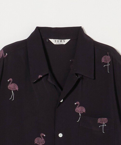 TOWN（タウン）の「＜TOWN＞ FLAMINGO シャツ（シャツ/ブラウス・メンズ・ブラック・XL/L/M/S）」の3枚目の写真