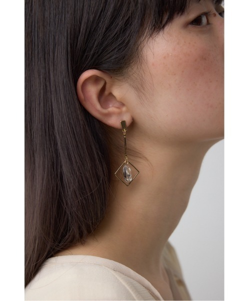 AZUL by moussy(アズールバイマウジー)の「クリアメタルアシンメトリーピアス(ピアス(両耳用)・レディース・シルバー/ゴールド系その他・FREE)」の10枚目の写真