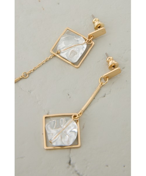AZUL by moussy(アズールバイマウジー)の「クリアメタルアシンメトリーピアス(ピアス(両耳用)・レディース・シルバー/ゴールド系その他・FREE)」の14枚目の写真