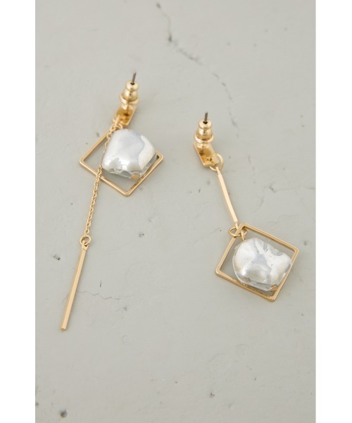 AZUL by moussy(アズールバイマウジー)の「クリアメタルアシンメトリーピアス(ピアス(両耳用)・レディース・シルバー/ゴールド系その他・FREE)」の16枚目の写真