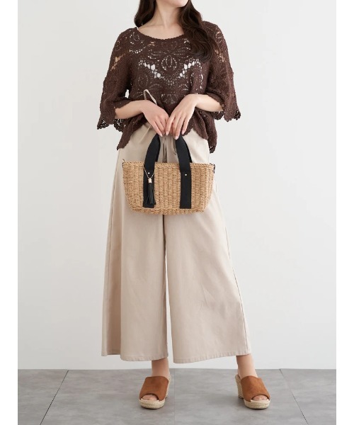 同柄のスパッツも有りHermesFigure Artistiqueクロップトップ SHIPS any別注】THE KNiTS:カレッジ スウェット(503809937