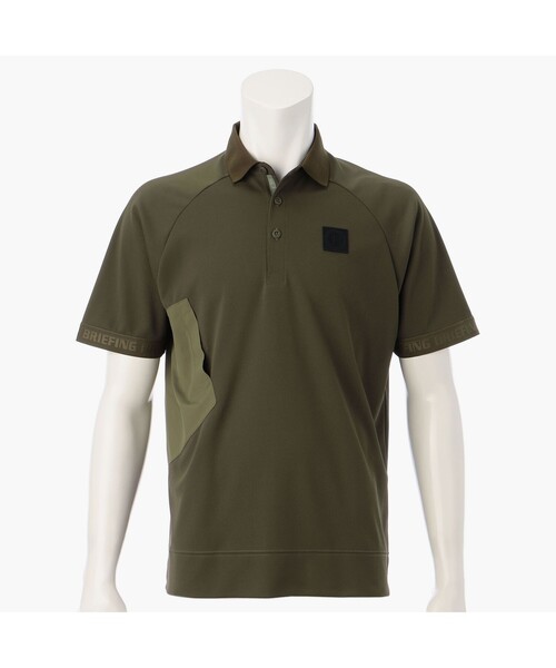 ★美品★BRIEFING　GOLFサーモベントポロシャツ　サイズ　 XL BRIEFING（ブリーフィング）の「【ブリーフィングゴルフ】MENS