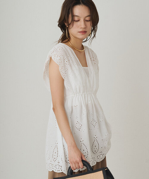 Loungedress - 専用　【Loungedress】チュニックシャツ セール】コットンレースチュニック（シャツ/ブラウス