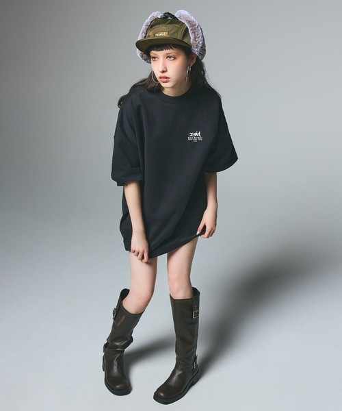 X-girl（エックスガール）の「DOG EAR JET CAP（キャップ・レディース・ブラック/オリーブ/ベージュ・ONE SIZE）」の13枚目の写真