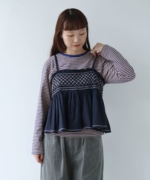 bulle de savon | smocking cami ブラウス(シャツ/ブラウス)