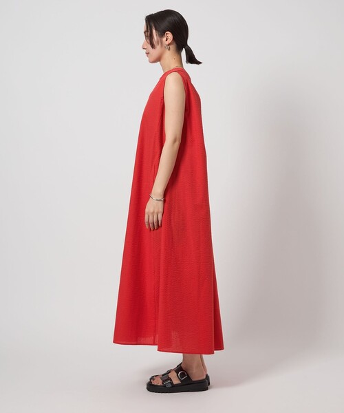 【未使用新品】green label relaxing ノースリーブ ワンピース green label relaxing ノースリーブロングワンピース カーキ