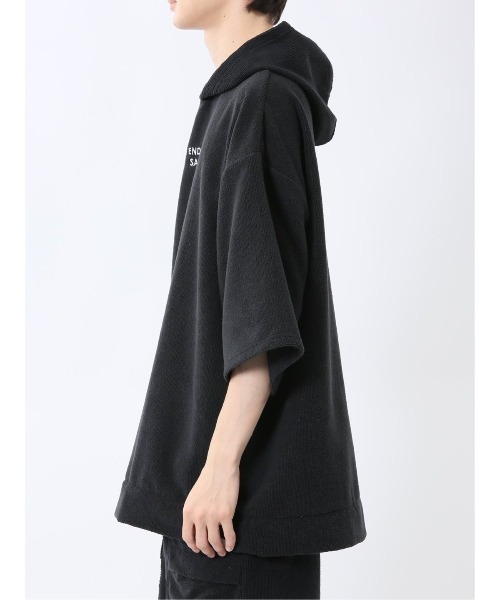 TAKA-Q（タカキュー）の「【マシンウォッシャブル】タカキュー Sauna Camp×T/Q パイルポンチョ(セットアップ可能)（パーカー・メンズ・ネイビー/ブラック/カーキ・FREE）」の7枚目の写真