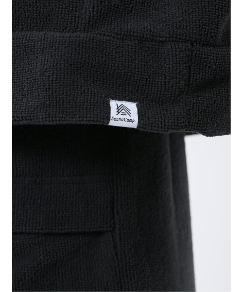 TAKA-Q（タカキュー）の「【マシンウォッシャブル】タカキュー Sauna Camp×T/Q パイルポンチョ(セットアップ可能)（パーカー・メンズ・ネイビー/ブラック/カーキ・FREE）」の12枚目の写真