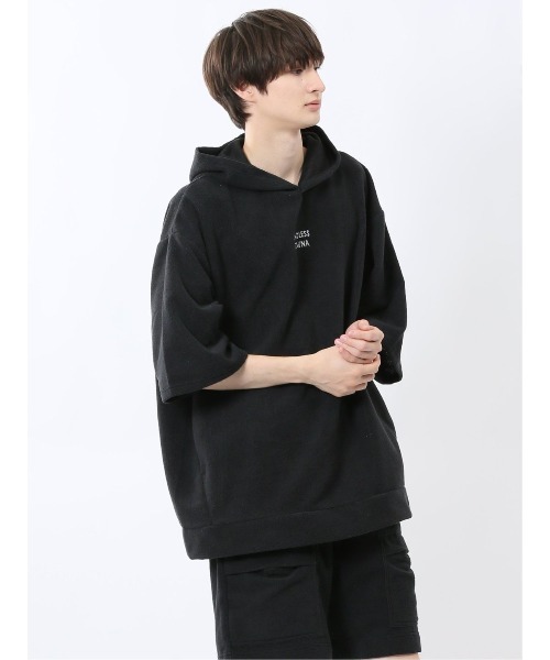 TAKA-Q（タカキュー）の「【マシンウォッシャブル】タカキュー Sauna Camp×T/Q パイルポンチョ(セットアップ可能)（パーカー・メンズ・ネイビー/ブラック/カーキ・FREE）」の15枚目の写真