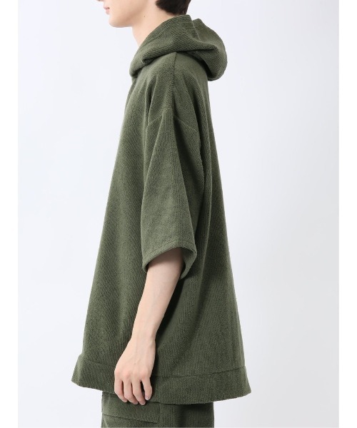 TAKA-Q（タカキュー）の「【マシンウォッシャブル】タカキュー Sauna Camp×T/Q パイルポンチョ(セットアップ可能)（パーカー・メンズ・ネイビー/ブラック/カーキ・FREE）」の20枚目の写真