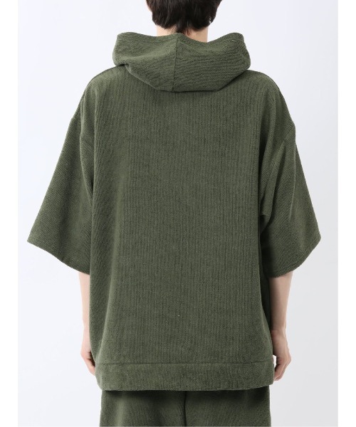 TAKA-Q（タカキュー）の「【マシンウォッシャブル】タカキュー Sauna Camp×T/Q パイルポンチョ(セットアップ可能)（パーカー・メンズ・ネイビー/ブラック/カーキ・FREE）」の22枚目の写真