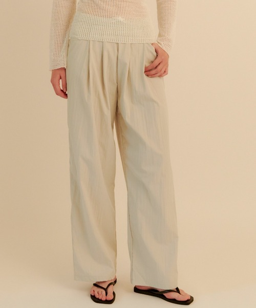 kiehtova(キエトヴァ)の「【kiehtova】AIRY WIDE PANTS/エアリー ワイド パンツ(カーゴパンツ・レディース・チャコールグレー/ライトグレー・M/L)」の6枚目の写真