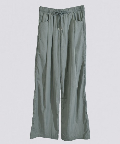 kiehtova(キエトヴァ)の「【kiehtova】AIRY WIDE PANTS/エアリー ワイド パンツ(カーゴパンツ・レディース・チャコールグレー/ライトグレー・M/L)」の4枚目の写真