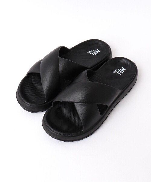 MEI（メイ）の「【MEI/メイ】CROSS SANDLE 251005（サンダル・メンズ・ブラック・S/M/L）」の2枚目の写真