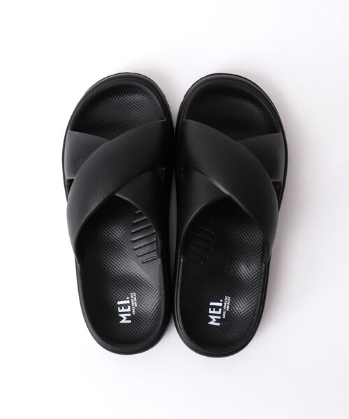 MEI（メイ）の「【MEI/メイ】CROSS SANDLE 251005（サンダル・メンズ・ブラック・S/M/L）」の3枚目の写真