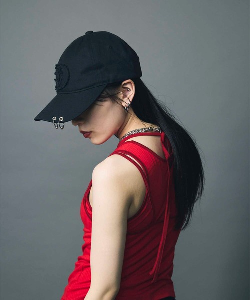 led.tokyo（レッドトウキョウ）の「【led.tokyo】LOGO PIERCE CAP/ロゴピアスキャップ（キャップ・レディース・ブラック/ブルー・FREE）」の18枚目の写真