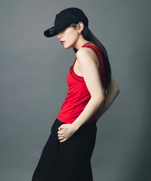 led.tokyo（レッドトウキョウ）の「【led.tokyo】LOGO PIERCE CAP/ロゴピアスキャップ（キャップ・レディース・ブラック/ブルー・FREE）」の15枚目の写真