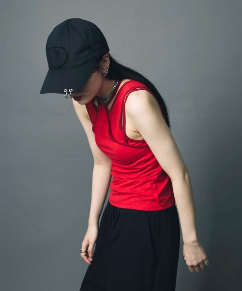 led.tokyo（レッドトウキョウ）の「【led.tokyo】LOGO PIERCE CAP/ロゴピアスキャップ（キャップ・レディース・ブラック/ブルー・FREE）」の16枚目の写真