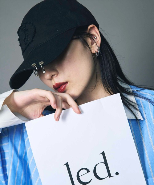 led.tokyo】LOGO PIERCE CAP/ロゴピアスキャップ（キャップ