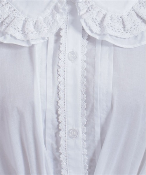 axes femme Chalmiereクラシックコットンブラウス（赤） axes femme Chalmiereクラシックコットンブラウス（赤